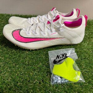 Nike Zoom Superfly Elite 2 Track Spikes Shoes White Pink CD4382-101 Mens NEW
